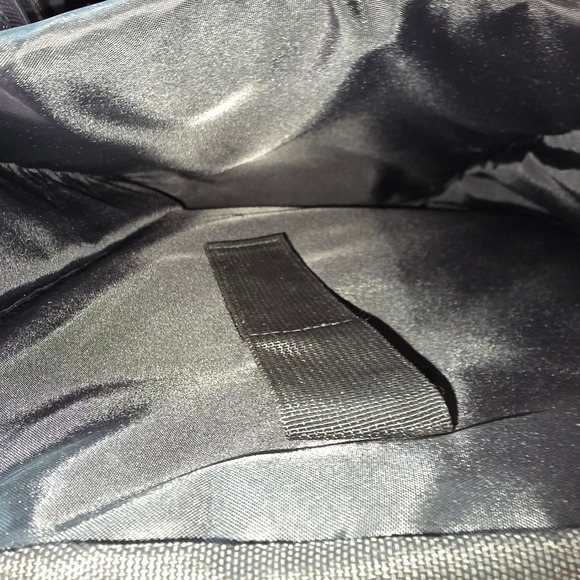 Y2K Nike Rolling Backpack Black Neon Yellow Swoosh Wheeled School Travel Bag - Picture 9 of 12